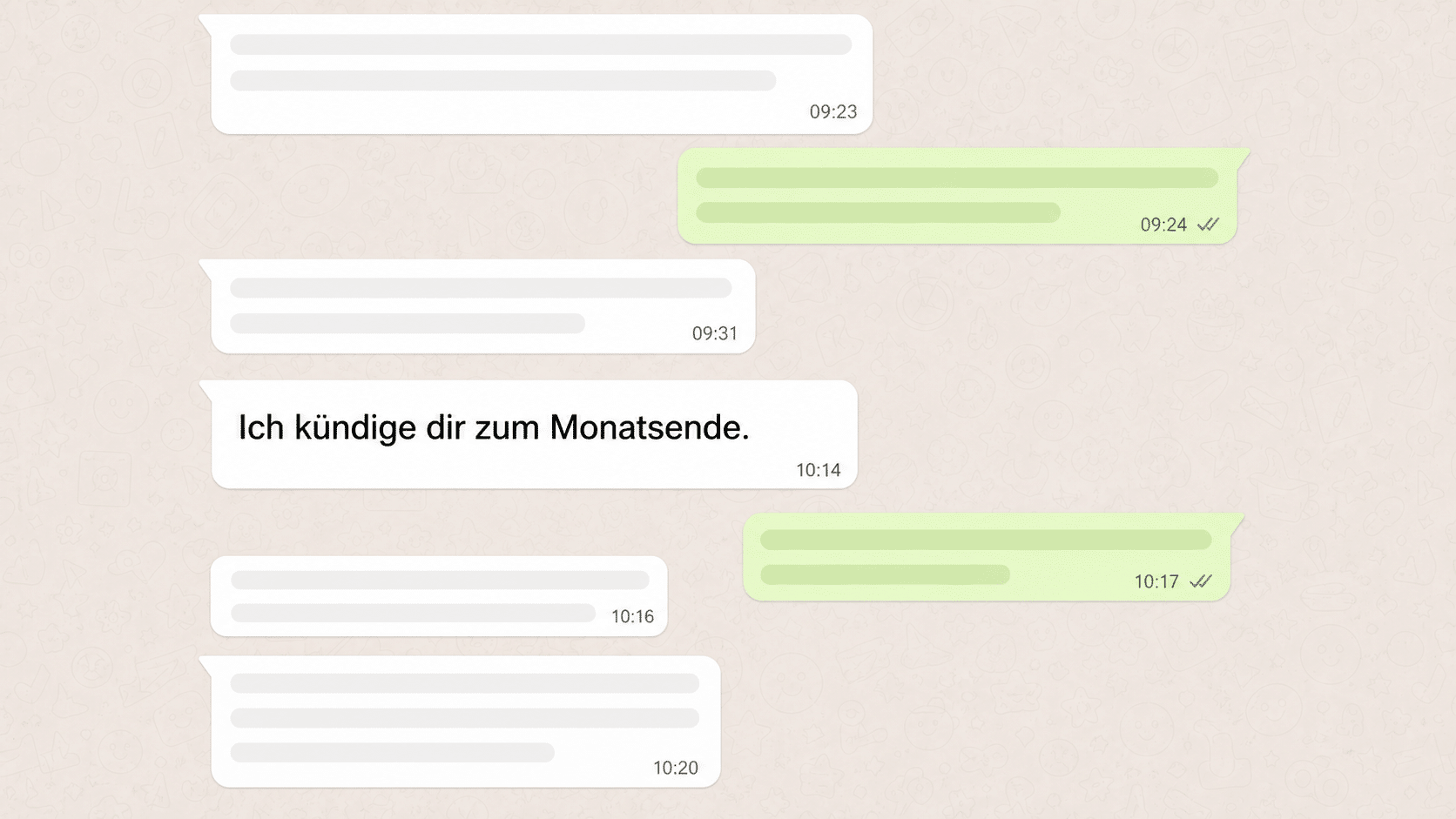 kuendigung mündlich whatsapp sms